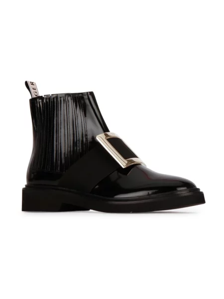 Botki Roger Vivier skórzane czarne