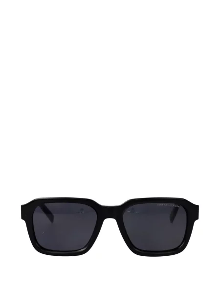 Ochelari de soare dreptunghiulari Tommy Hilfiger negru