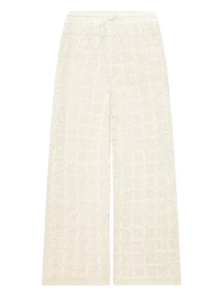 Dzianinowe spodnie Calle Del Mar białe