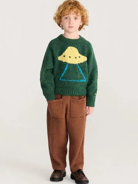 Bobo Choses светр дитячий з вовною Pixel Abduction