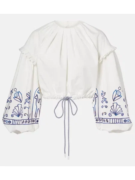 Cropp top Alemais cu imagine alb