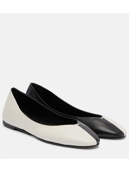 Balerini Jacquemus din piele negru