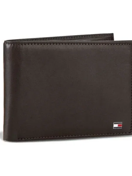 TOMMY HILFIGER Pénztárcák Eton tengerészkék / barna / piros fehér