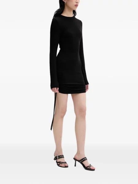 Rochie mini La Mania tricotate negru