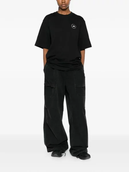 Běžecké stahovací šňůrka legíny Adidas s autogramem fialové