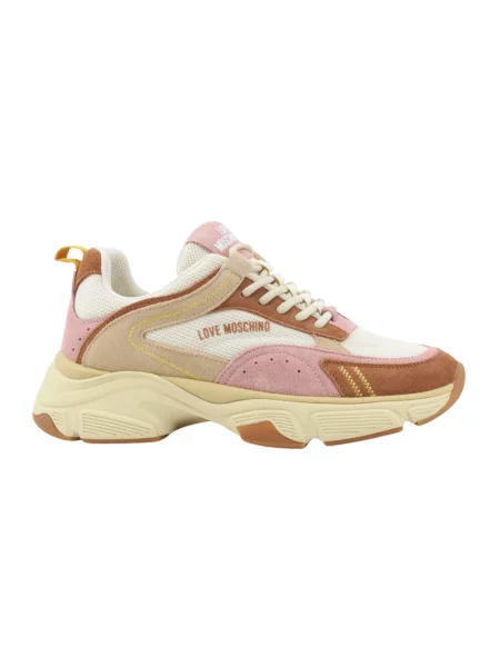 Sneakersy Love Moschino skórzane