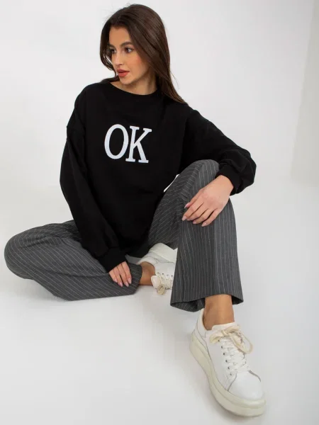 Hanorac cu glugă Fashionhunters negru