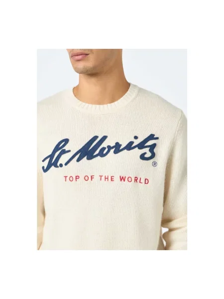 Sweter Saint Barth wełniany beżowy