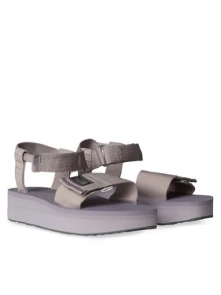 The North Face Sandále SKEENA PLATFORM MOONSTONE sivá