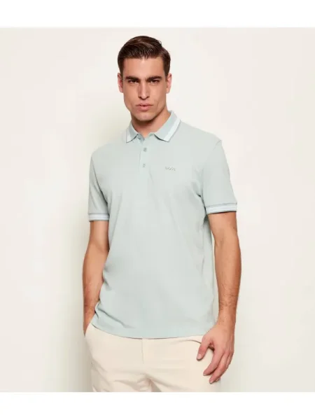 BOSS GREEN Polo Paddy albastru