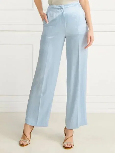 Marc Cain Pantaloni | high waist albastru
