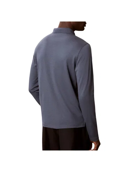 Calvin Klein Tricou polo Supima Gri închis albastru