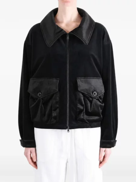 Geacă Y-3 de catifea negru