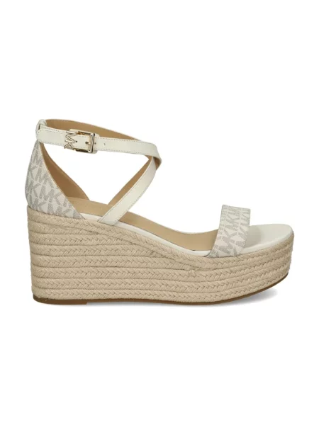 Espadryle Michael Kors na koturnie beżowe