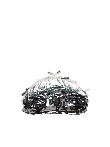 Kopertówka Anya Hindmarch z cekinami czarna