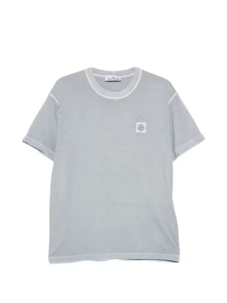 Póló Stone Island strasszokkal szürke