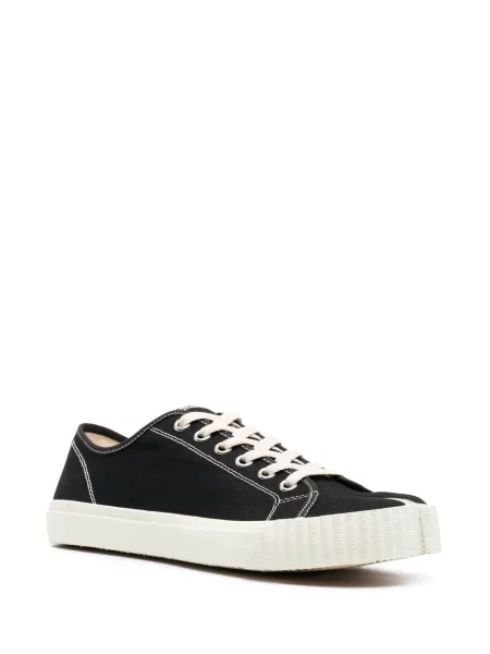 Sneakerși Maison Margiela cu șireturi din dantelă negru