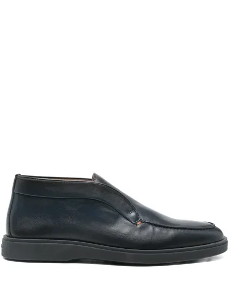 Pantofi loafer Santoni fără toc albastru