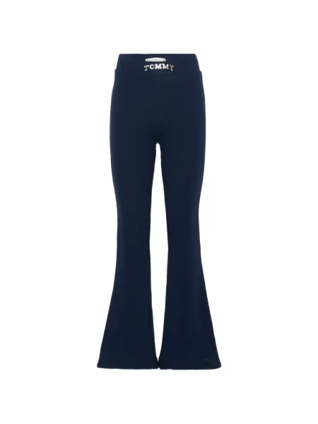 Legginsy dziecięce Tommy Hilfiger niebieskie