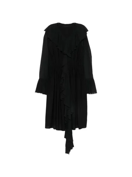 Rochie midi Alainpaul cu volane negru