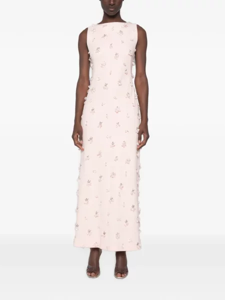 Rochie maxi Simkhai fără mâneci cu model floral roz