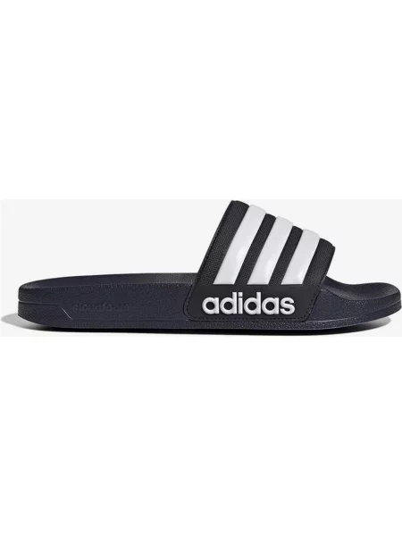 Klapki Adidas Adilette Shower w kolorze ciemnoniebieskim białym niebieskie