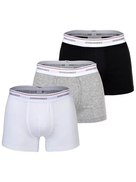 Boxeralsók szürke / fekete fehér