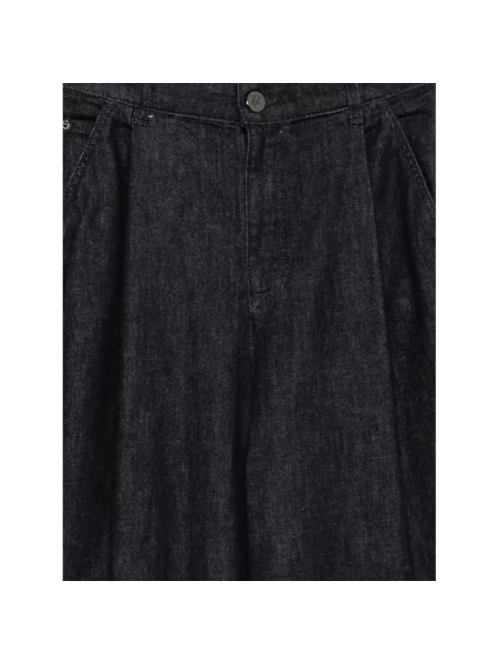Szerokie jeansy Emporio Armani niebieskie