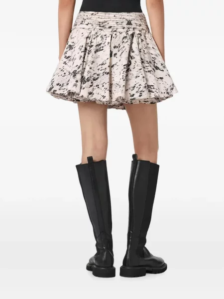 Fusta mini Allsaints cu imagine cu imprimeu abstract