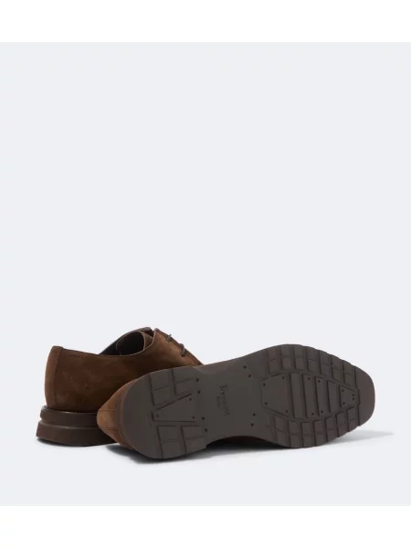 Pantofi derby Berluti din piele de căprioară maro