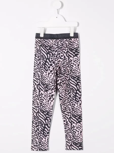 Legginsy dziecięce Kenzo różowe