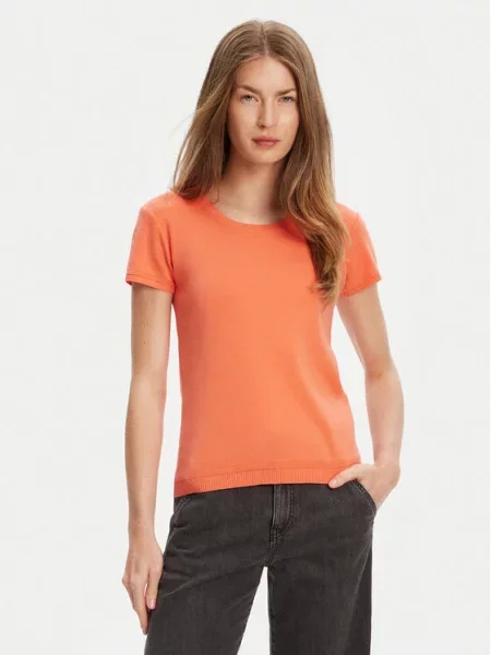 Majica United Colors Of Benetton oranžna