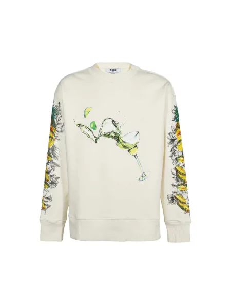 Bluza Msgm ze sznurkiem beżowa
