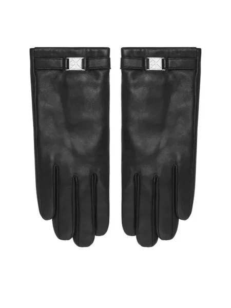 Calvin Klein Mănuși de piele negru
