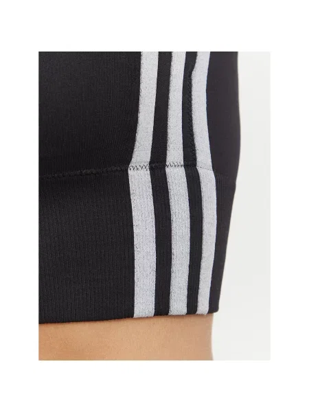 Adidas Αθλητικό σουτιέν Essentials 3 Stripes Seamless Bralette μαύρο