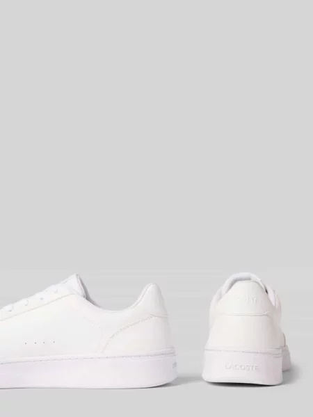 Sneakersy z wytłaczanym logo Lacoste białe