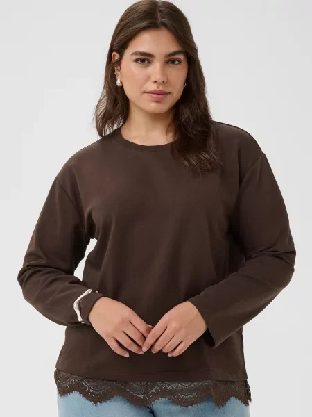 KAFFE CURVE Tréning póló KCsophia mokka