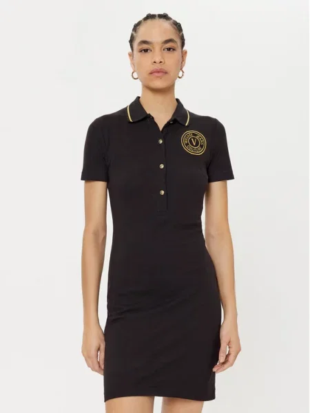 Kostiumas džinsinė suknelė Versace Jeans Couture juoda