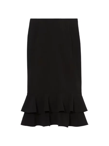 Fustă midi Claudie Pierlot evazată negru