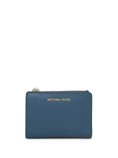 Δερμάτινος ζώνη Michael Michael Kors με αυτόγραφο με ψηλή μέση μπλε