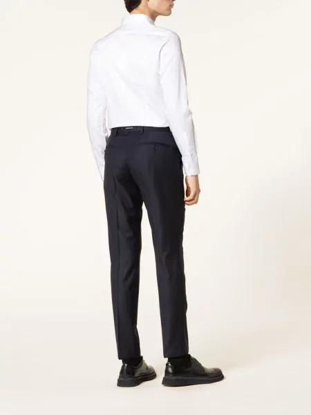 Roy Robson Spodnie Garniturowe Regular Fit blau granatowe