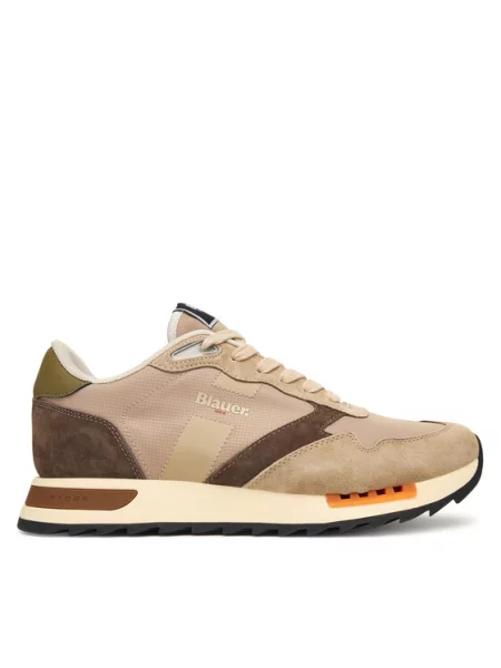 Blauer Sneakers bej