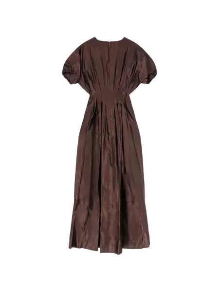 Rochie maxi Joseph cu decolteu în V maro