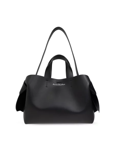 Torebka Acne Studios skórzana pikowana czarna