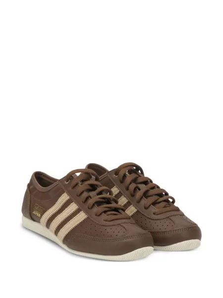 Sneakerși Adidas din piele cu platformă negru