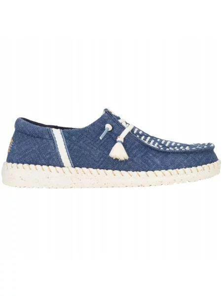 HEYDUDE Mokasyny Wendy Funk Coastal Jute niebieskie