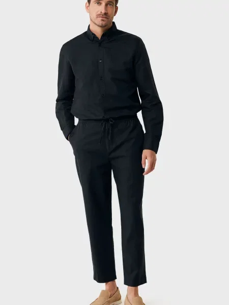 Льняные брюки Mexx черные