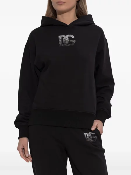 Hoodie Dolce & Gabbana με απλικέ μαύρο