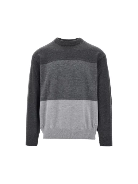 Sweter Emporio Armani wełniany szary