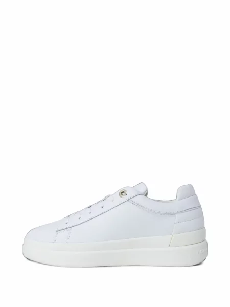 Top Tommy Hilfiger din piele alb